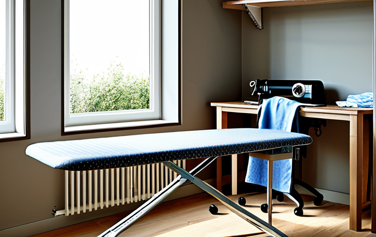 남성 바지 기장 조정법 - A close-up shot of hands carefully sewing a pant hem, using a needle and thread. Appropriate attire,...