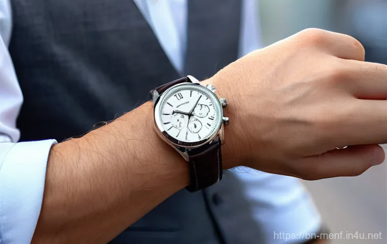 남성용 가죽 워치 추천 - **Prompt 2: The Art of Leather: A Close-Up of Quality Watch Straps**
    "A detailed, high-resolutio...