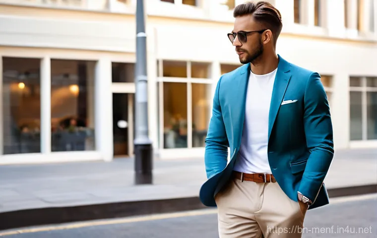 남성용 디자이너 브랜드 - ### Image Prompt 1: Relaxed Urban Smart-Casual